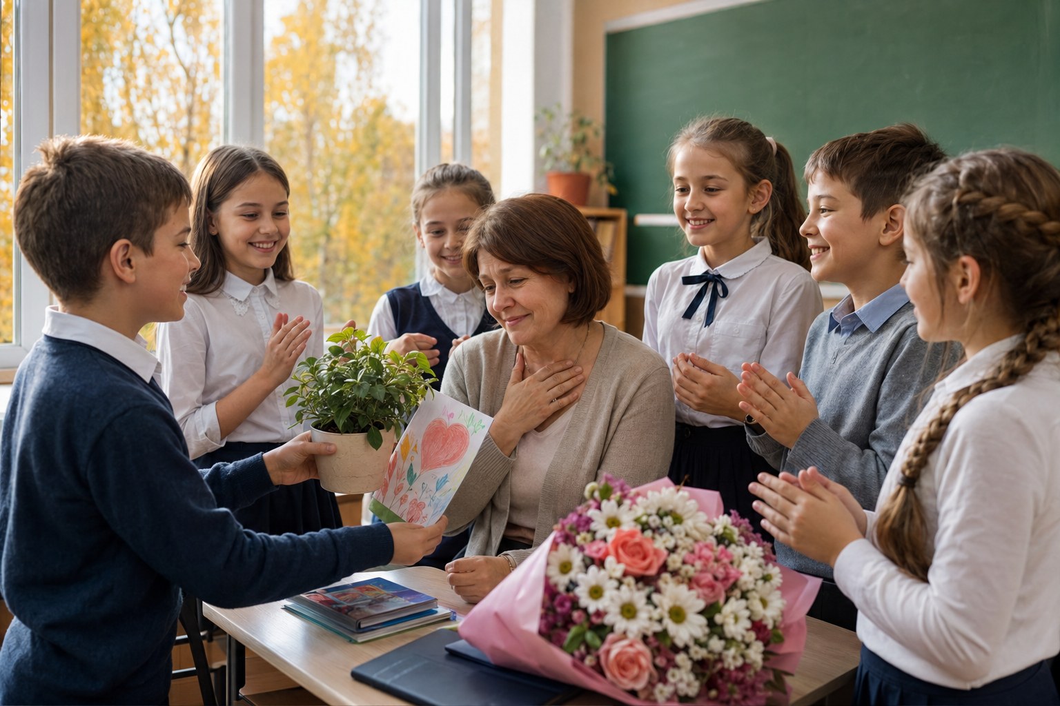 Что подарить учителю на День учителя — идеи от класса и родителей