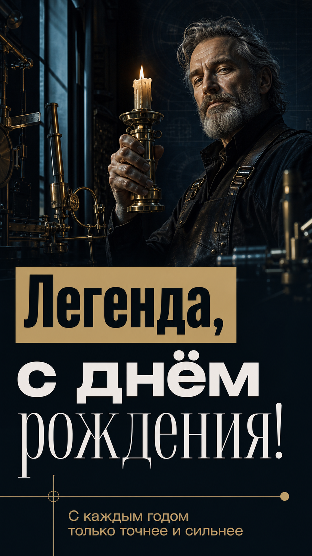 Музыкальная открытка №33: Легенда, с днём рождения. С каждым годом только точнее и сильнее