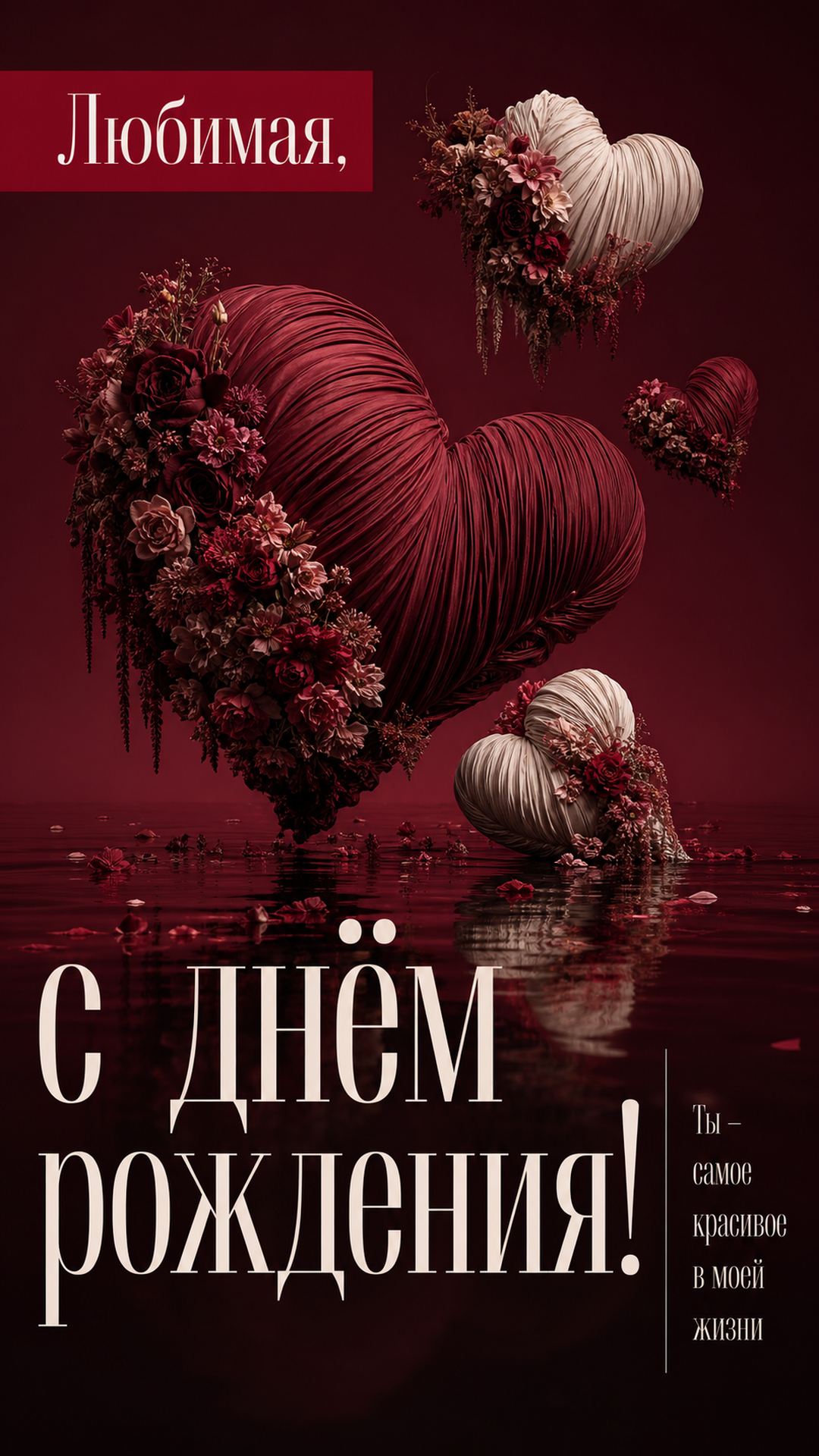 Музыкальная открытка №40: Любимая, с днём рождения. Ты — самое красивое в моей жизни