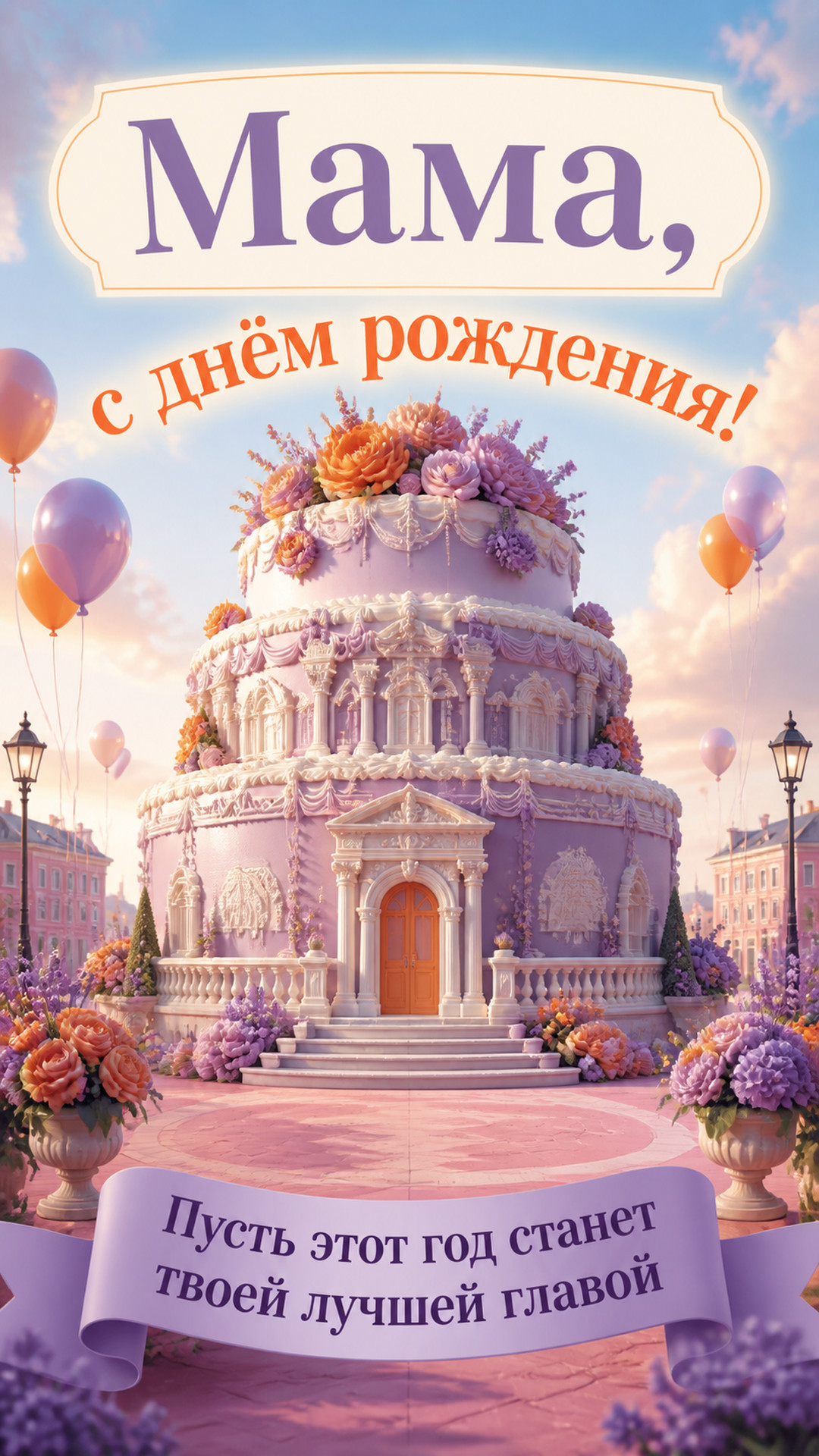 Музыкальная открытка №70: Мама, с днём рождения. Пусть этот год станет твоей лучшей главой