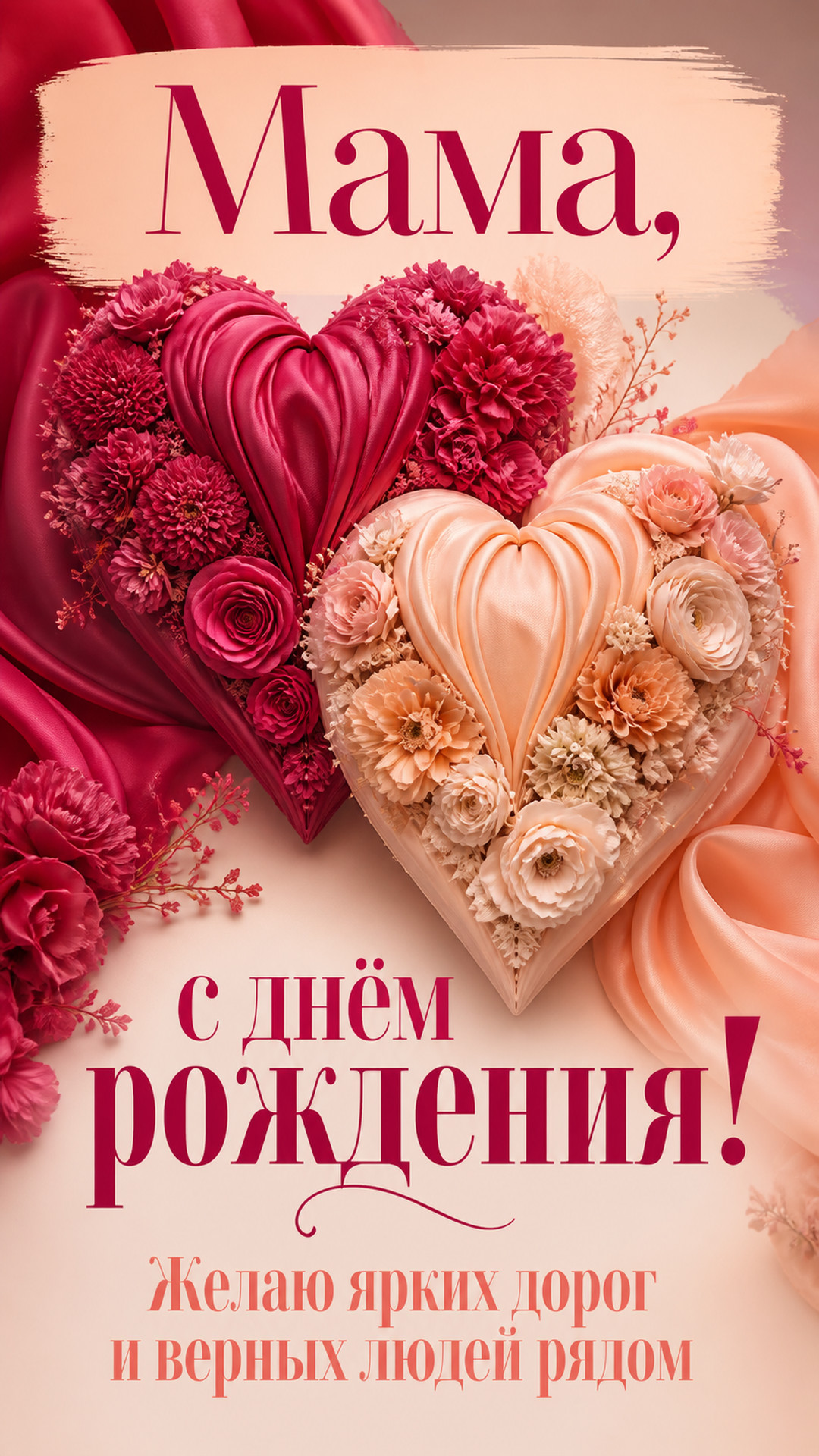 Музыкальная открытка №71: Мама, с днём рождения. Желаю ярких дорог и верных людей рядом